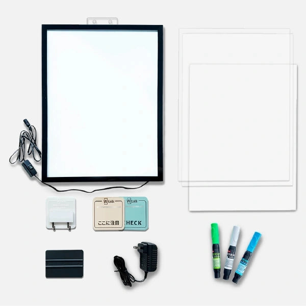 LED Backlit Window Poster Display | Wtalk (Portrait)