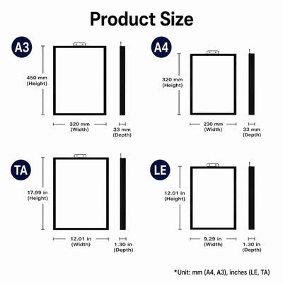 LED Backlit Window Poster Display | Wtalk (Portrait)