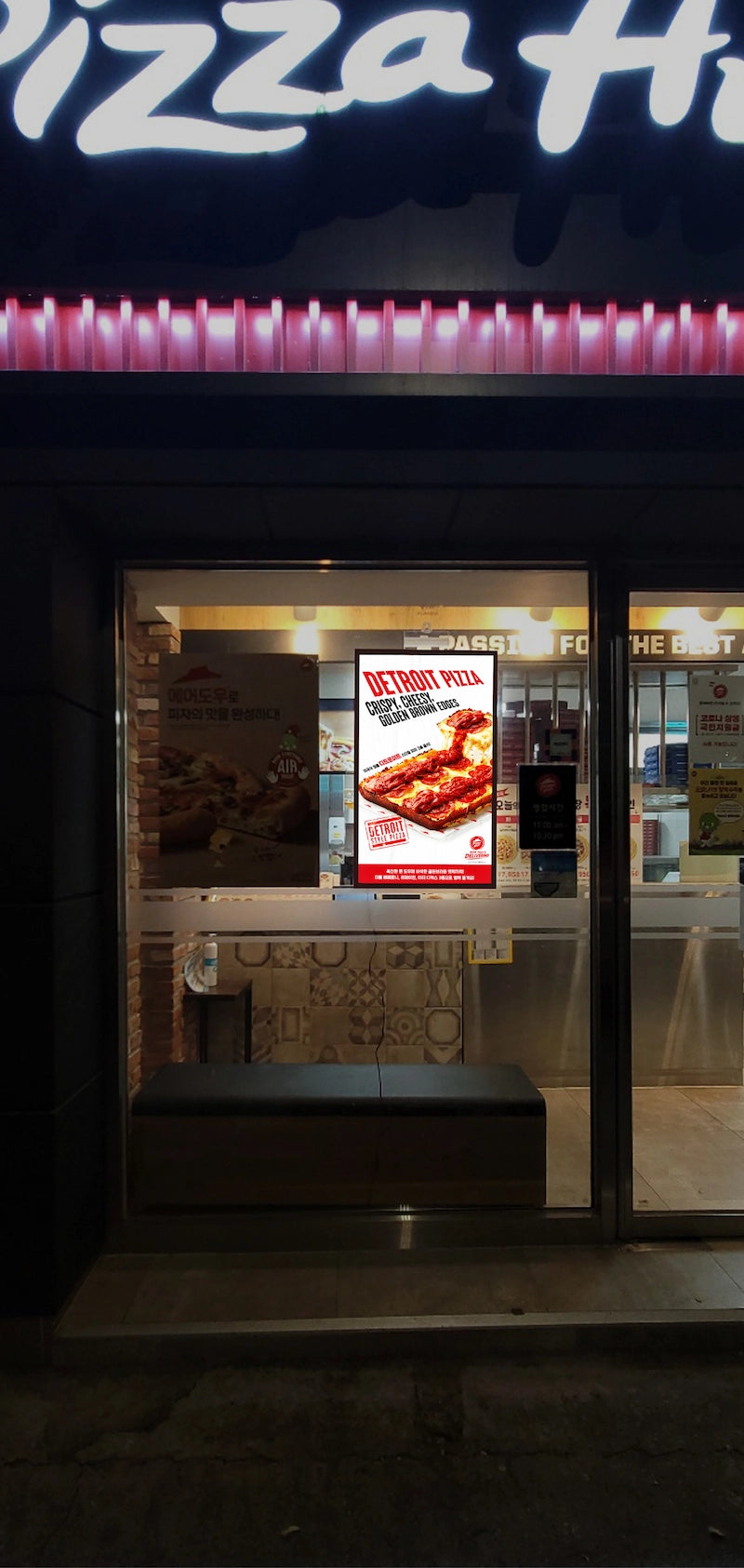 LED Backlit Window Poster Display | Wtalk Pro