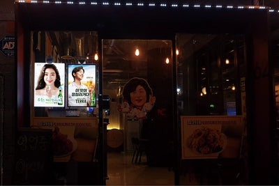 LED Backlit Window Poster Display | Wtalk Pro