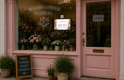 LED Backlit Window Poster Display | Wtalk (Landscape)